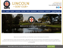 Tablet Screenshot of lincolngc.co.uk